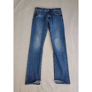 American Eagle Outfitters Jeans Mens 28x30 * Slim Straight Stretch Blue Low Rise